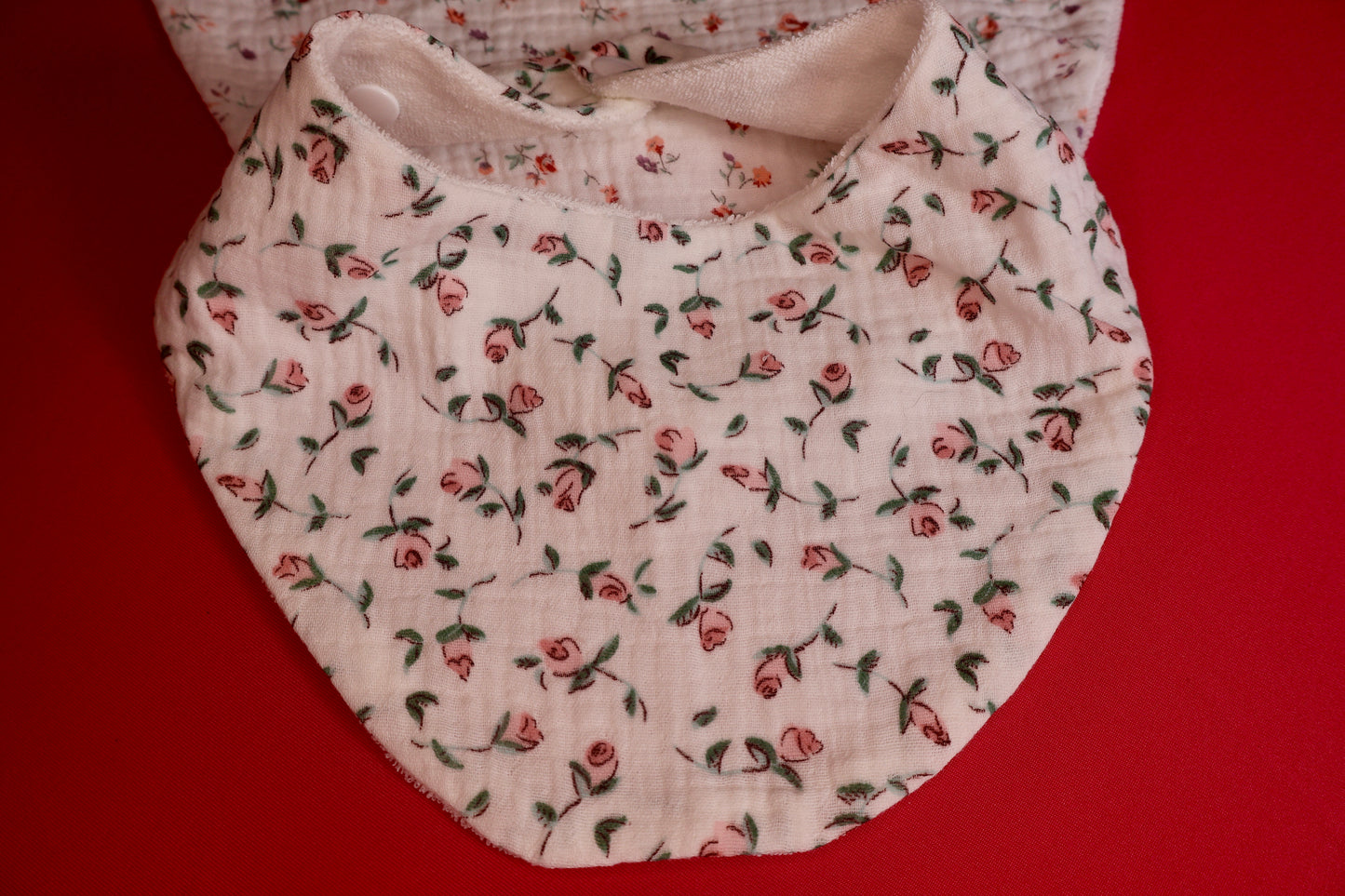 NEW 3 Pack Floral Adjustable Bibs