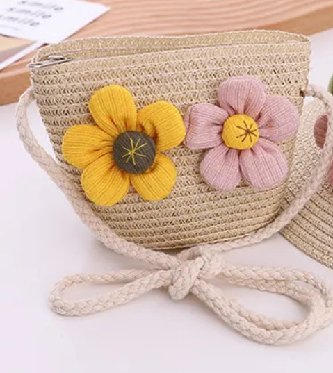 NEW Floral Basket Bag