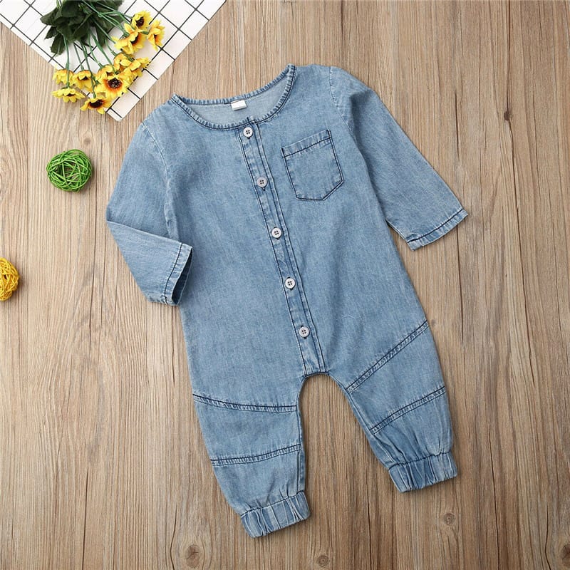 Boys Denim Jumpsuit