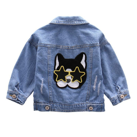 Girls Frenchie Star Denim Jacket