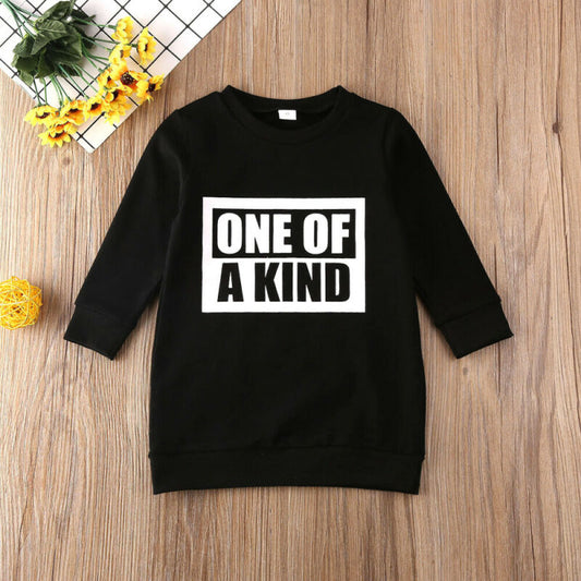 Girls "One of A Kind" Sweatshirt Dress