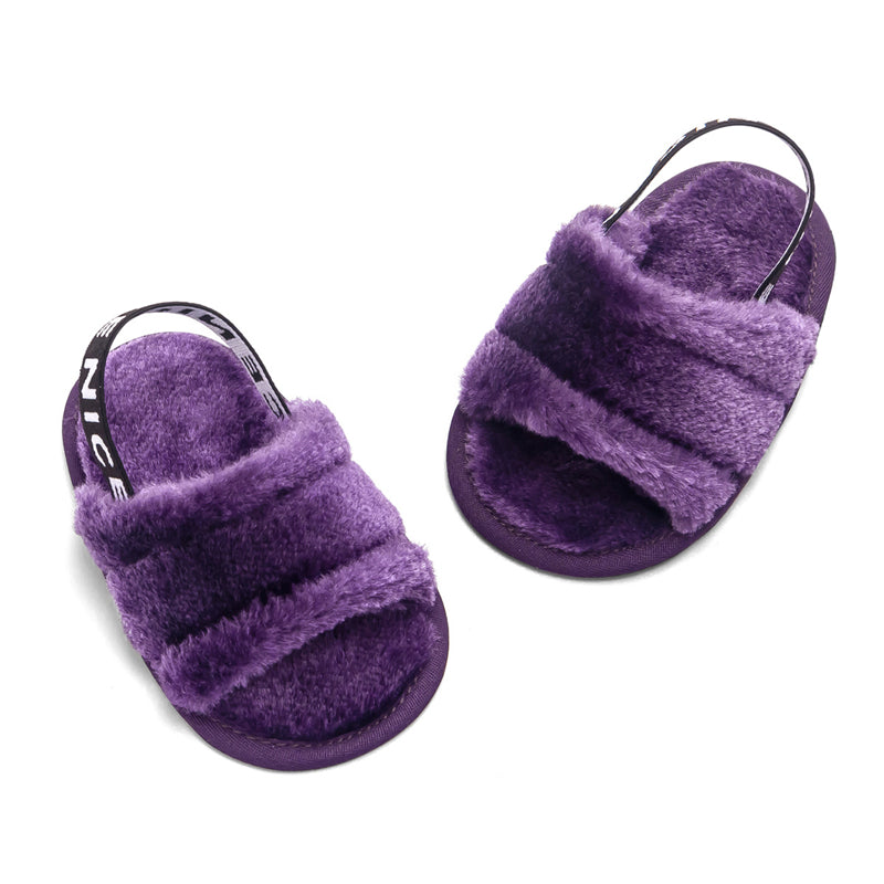 NEW Girls Fluff Sandals