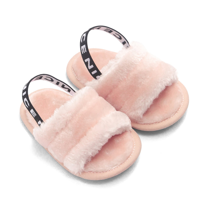 NEW Girls Fluff Sandals