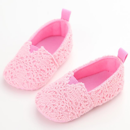 Pink Lace Pre-Walker Shoes