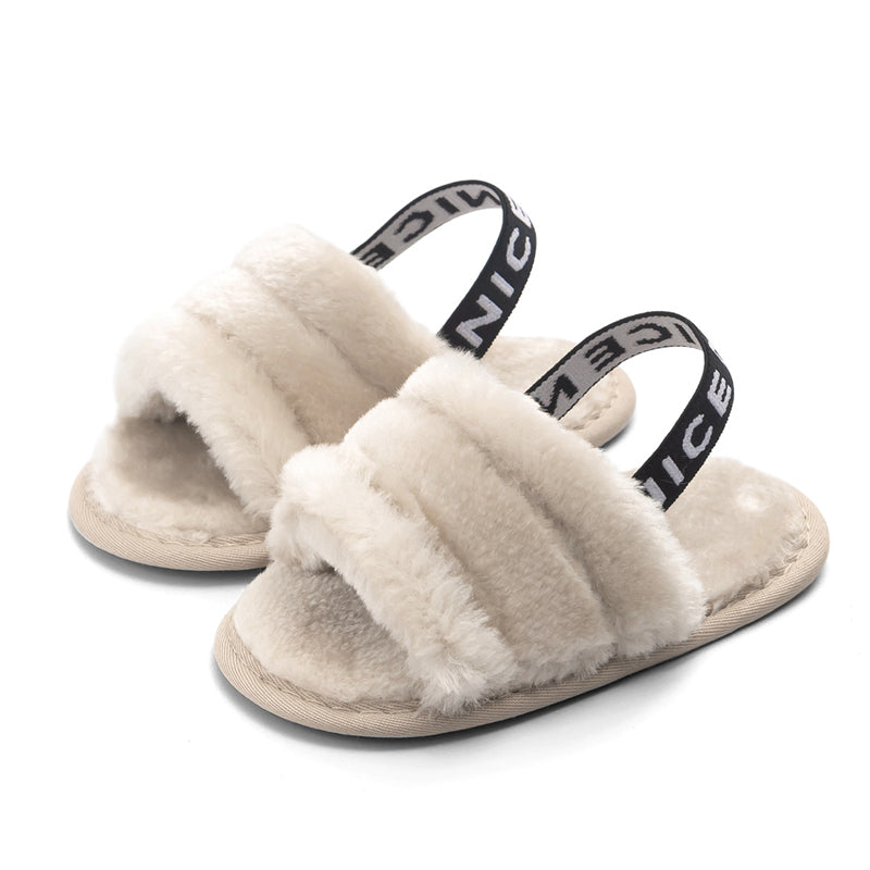 NEW Girls Fluff Sandals