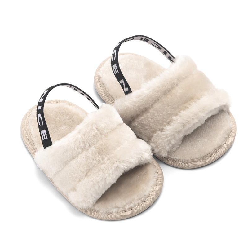 NEW Girls Fluff Sandals